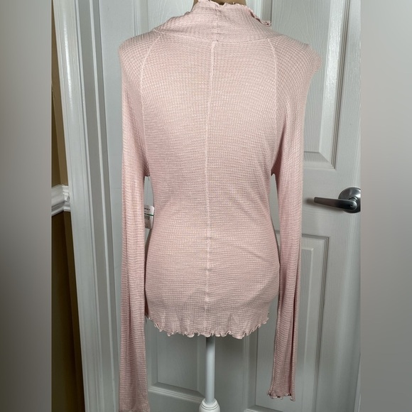 Free People Intimately Free Make It Easy Thermal Top In Light Pink, Sz Large NWT - Picture 6 of 8